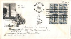 Bunker Hill Monument Block of Stamps First Day Covers First Day Cover First Day Cover First Day Cover