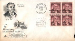 Honoring Dr. Ephraim McDowell First Day Covers First Day Cover First Day Cover First Day Cover