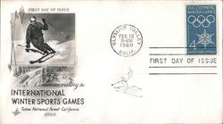 Commemorating the International Winter Sports Games First Day Covers First Day Cover First Day Cover First Day Cover