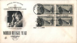 World Refugee Year 1959-1960 Block of Stamps First Day Covers First Day Cover First Day Cover First Day Cover