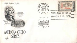 American Credo Series First Day Cover