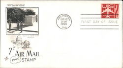 7¢ Air Mail Stamp 1960 First Day Cover