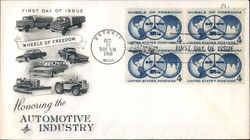 Honoring the Automotive Industry Block of Stamps First Day Covers First Day Cover First Day Cover First Day Cover