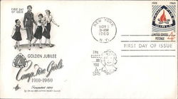 Golden Jubilee Camp Fire Girls 1910-1960 First Day Covers First Day Cover First Day Cover First Day Cover