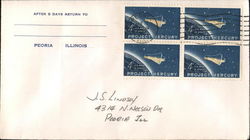 After 5 days return to Peoria, Illinois Block of Stamps First Day Covers First Day Cover First Day Cover First Day Cover