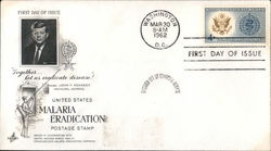 United States Malaria Eradication Postage Stamp First Day Cover