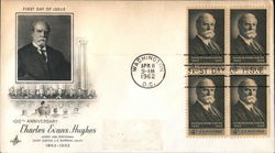 100th Anniversary Charles Evans Hughes - Jurist and Statesman Block of Stamps First Day Cover