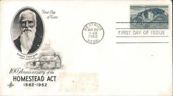 100th Anniversary of the Homestead Act 1962-1962 First Day Cover