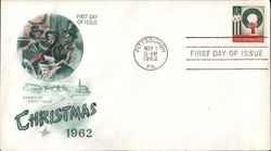 Christmas 1962 First Day Covers First Day Cover First Day Cover First Day Cover