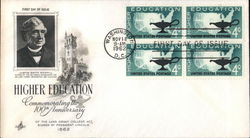 Higher Education - Commemorating the 100th Anniversary of the Land Grant College Act Block of Stamps First Day Cover