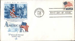 American Flag 5c Regular Postage Series 1963 First Day Cover