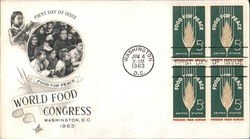 World Food Congress Block of Stamps First Day Cover