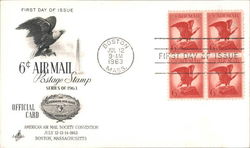 American Eagle Block of Stamps First Day Cover