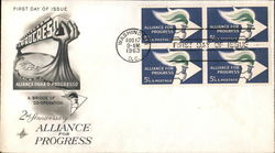 2nd Anniversary Alliance for Progress Block of Stamps First Day Covers First Day Cover First Day Cover First Day Cover