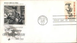 100th Anniversary of City Mail Delivery First Day Covers First Day Cover First Day Cover First Day Cover