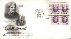 Honoring Elizabeth Blackwell Block of Stamps First Day Covers First Day Cover First Day Cover First Day Cover