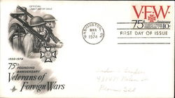 1899-1974 75th Founding Anniversary Veterans of Foreign Wars First Day Covers First Day Cover First Day Cover First Day Cover