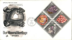 Our Mineral Heritage Series Block of Stamps First Day Covers First Day Cover First Day Cover First Day Cover