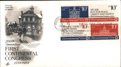 200th Anniversary First Continental Congress 1774-1974 First Day Covers First Day Cover First Day Cover First Day Cover