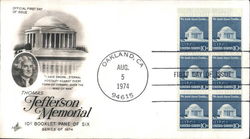 Series of 1974 Block of Stamps First Day Covers First Day Cover First Day Cover First Day Cover