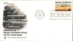 Centennial Introduction of Kansas Hard Winter Wheat into the United States First Day Covers First Day Cover First Day Cover First Day Cover