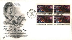 Honoring Sybil Ludington Block of Stamps First Day Cover