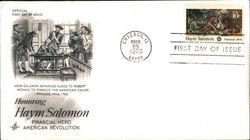 Honoring Haym Salomon, Financial Hero, American Revolution First Day Covers First Day Cover First Day Cover First Day Cover