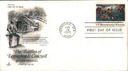 The Battles of Lexington & Concord Bicentennial 1775-1975 First Day Covers First Day Cover First Day Cover First Day Cover