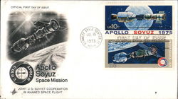 Apollo Soyuz Space Mission Block of Stamps First Day Covers First Day Cover First Day Cover First Day Cover