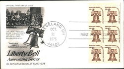 LIBERTY BELL AMERICANA SERIES Block of Stamps First Day Covers First Day Cover First Day Cover First Day Cover