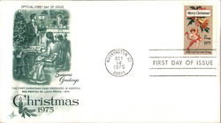 Christmas 1975 First Day Covers First Day Cover First Day Cover First Day Cover