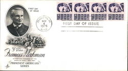 Francis Parkman Block of Stamps First Day Cover