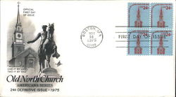 Old North Church, Americana Series Block of Stamps First Day Covers First Day Cover First Day Cover First Day Cover