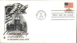 American Flag 13¢ Definitive Issue 1975 First Day Covers First Day Cover First Day Cover First Day Cover