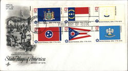 State Flags of America Block of Stamps First Day Covers First Day Cover First Day Cover First Day Cover