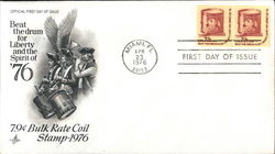 7.9¢ Bulk Rate Coil Stamp 1976 First Day Covers First Day Cover First Day Cover First Day Cover