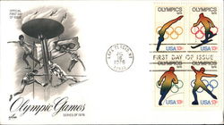 Olympic Games Series of 1976 Block of Stamps First Day Covers First Day Cover First Day Cover First Day Cover