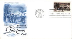 Season's Greetings - Christmas 1976 First Day Covers First Day Cover First Day Cover First Day Cover