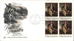 Battle of Princeton, New Jersey Block of Stamps First Day Covers First Day Cover First Day Cover First Day Cover