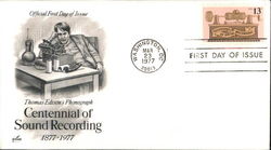 Centennial of Sound Recording First Day Covers First Day Cover First Day Cover First Day Cover