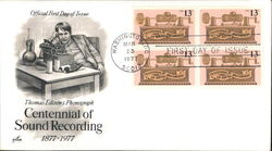 Centennial of Sound Recording 1877-1977 First Day Covers First Day Cover First Day Cover First Day Cover