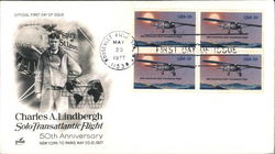 CHARLES A. LINDBERGH Block of Stamps First Day Covers First Day Cover First Day Cover First Day Cover