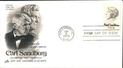 Carl Sandburg First Day Covers First Day Cover First Day Cover First Day Cover