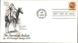 The American Indian 13¢ Postage Stamp 1978 First Day Covers First Day Cover First Day Cover First Day Cover