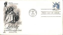 Liberty, 16c Definitive Postage Stamp, Series of 1978 First Day Covers First Day Cover First Day Cover First Day Cover