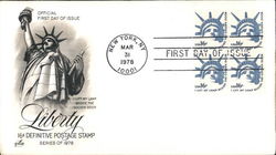 Liberty 16¢ Definitive Postage Stamp Series of 1978 First Day Covers First Day Cover First Day Cover First Day Cover