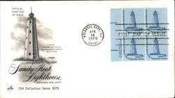 Sandy Hook Lighthouse Block of Stamps First Day Covers First Day Cover First Day Cover First Day Cover