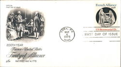 France-United States Treaty of Alliance First Day Covers First Day Cover First Day Cover First Day Cover