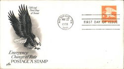 Emergency Change of Rate Postage 'A' Stamp First Day Covers First Day Cover First Day Cover First Day Cover