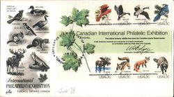 International Philatelic Exhibition - Toronto, Ontario, Canada Block of Stamps First Day Cover